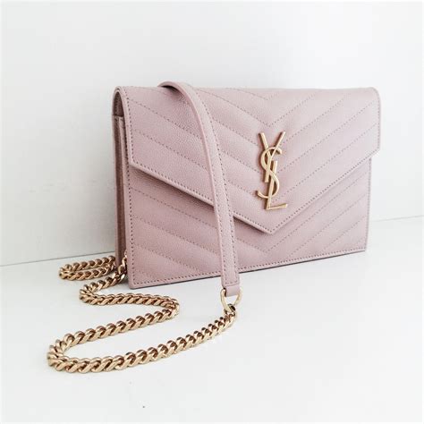 rose ysl wallet|YSL handmade wallet.